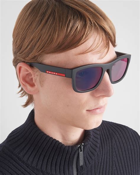 prada linea rossa azure|Prada Linea Rossa Active Sunglasses.